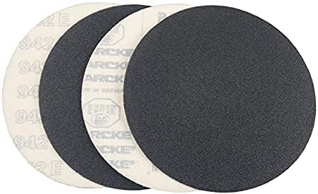 7 Inch Premium Sanding Discs, 50 Pack Hook and Loop Sandpaper, 600 Grit Grinder Sanding Disc, No Hole Black Silicon Carbide Sandpaper Discs for Stone, Metal, Wood, Floor, Paint and Plastics