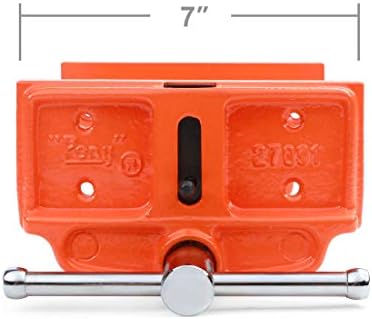 Pony Jorgensen 27091 Medium Duty Woodworker's Vise, Orange, Grey, 9-Inch By 7-Inch