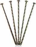 12" 40 Pack Galvanized Metal Landscape Stakes Heavy Duty Anchoring Spikes