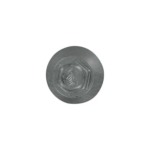 Fasteners Plus ST Fastening Kwikseal Woodbinder Metal to Wood #10 X 2-1/2" Burnished Slate Screws with EPDM Rubber Washer, 250-Count - Designed for Metal Roofing and Siding Panels