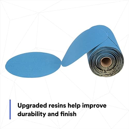 3M Stikit Blue Abrasive Disc Roll, 321U, 36206, 6 in, 180+ Grade, No Hole