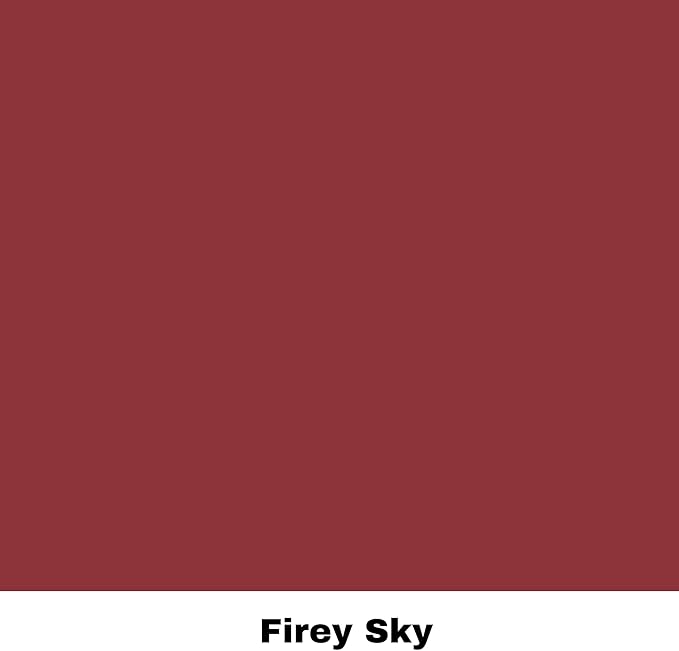 Dixie Belle Silk All-in-One Mineral Paint - Fiery Sky (4 oz) - Rich Red Water Based Built-In Primer + Topcoat for Wood + Metal - Durable Furniture Paint - Low Reflective Finish