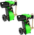 Green Rack Straps with J-Hook (2PK),1.5" x7.5' Ladder Rack Ratchet Straps, 2" Round Tube Mount, Perfect Ladder Rack Tie-Downs for Trailer Cargo Control