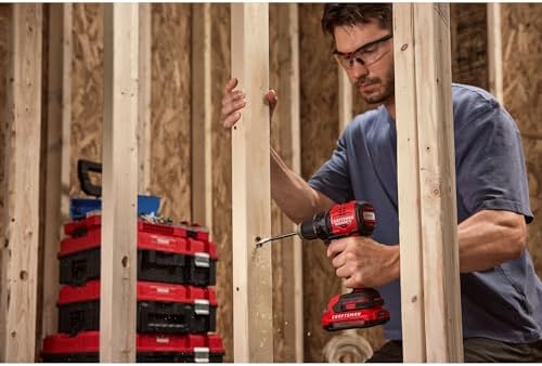 CRAFTSMAN V20 BRUSHLESS RP Compact Drill/Driver, Variable Speeed Trigger, Built In LED, Includes Battery and Charger (CMCD714D1)