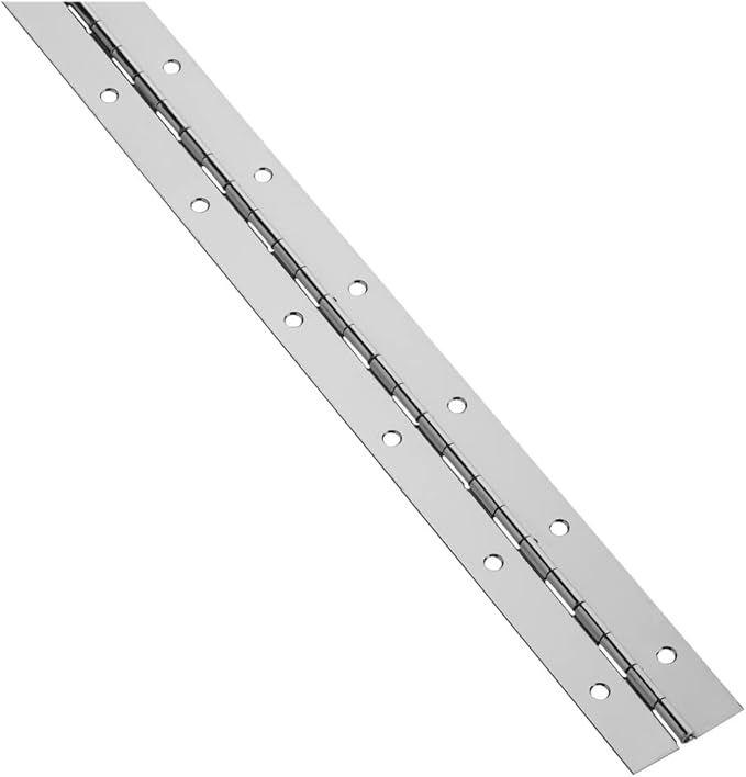 National Hardware N148-486 Continuous Hinge, Nickel, 1-1/2" x 72"