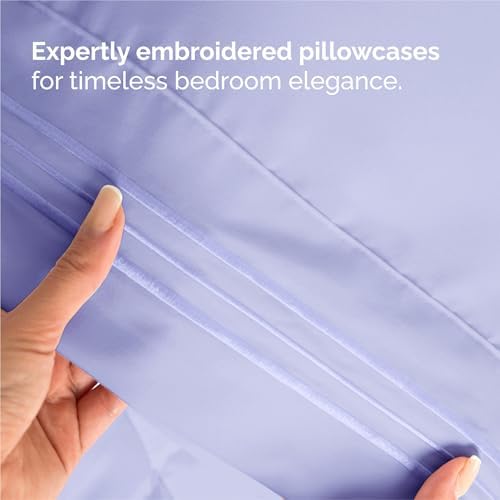 Split King Size 5 Piece Sheet Set - Breathable & Cooling Sheets - Lavender