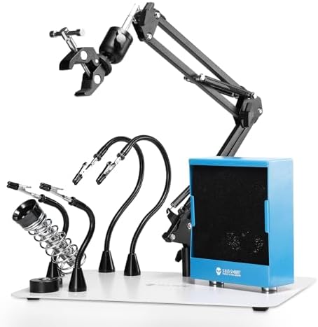 SainSmart Magnetic Helping Hands Soldering & Solder Fume Extractor Combo