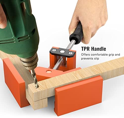 Housolution Right Angle Clamp, [4PACK] 90° Aluminum Alloy - Orange
