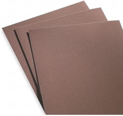 Norton Metalite K225 Abrasive Sheet, Cloth Backing, Aluminum Oxide, Grit P100 (Pack of 50)