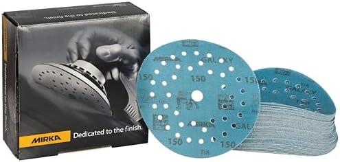 Mirka Galaxy Multifit 5 Inch Ceramic Sandpaper 150 Grit Hook & Loop 50 Pack