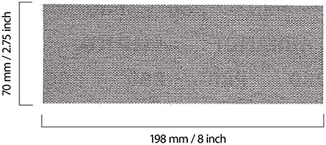 Mirka Abranet 2.75x8 Inch 150 Grit Mesh Sanding Sheets Hook & Loop, 50 Pack