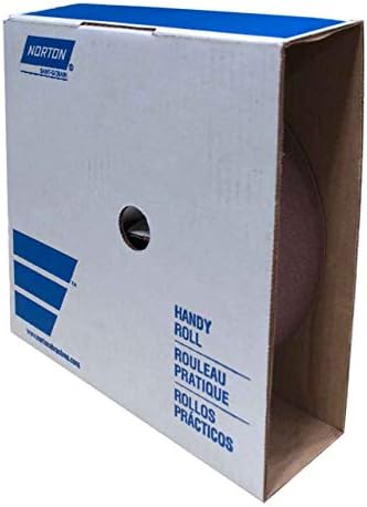 Norton Metalite Cloth Backed Sandpaper Roll, 100 Grit Sandpaper, Woodworking and Automotive Sandpaper, 2 Inches Wide, Continuous Roll of 50 Yards