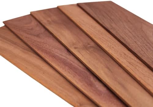 Barrington Hardwoods Natural Walnut Thin Sawn Lumber Board Blanks 1/8" x 4" (25pcs) (1/8" x 4" x 18")