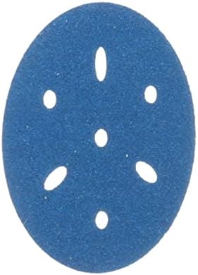 3M Hookit Blue Abrasive Disc, 321U, 36142, 3 in, 80+ Grade, Multi-Hole