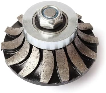 Generic A30 1-1/4 inch Bullnose Diamond Hand Profile Wheel Segmented Granding Router Bit with M10 Thread for Stone Granite Marble Concrete Quartz Countertop Floor Tile Edge