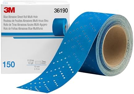 3M Hookit Blue Abrasive Sheet Roll, 36197, 500+ Grit, 2.75 in x 13 yd