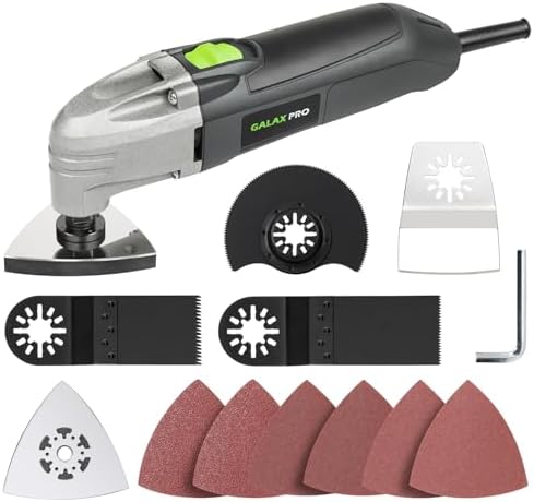 GALAX PRO Corded Oscillating Multi Tool Kit 2.0-Amp with 11Pcs Accessories