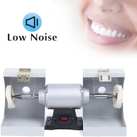 110V Dental Polishing Polish Lathe Machine, 550W Dental Laboratory Lathe Buffing Grinder Polisher Polishing Machine 3000RPM, Polishing Machine Dental Lab Polisher for Jewelry Casting