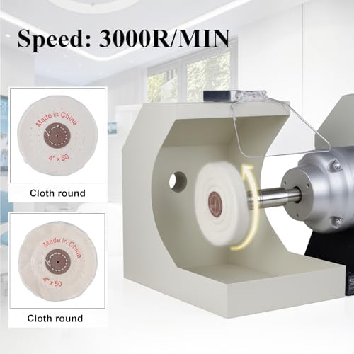 550W Dentist Double Top Lathe Buffing Grinder Lab Bench Buffer Polisher Electric 3000RPM for Casting Jewelry Polishing Machine