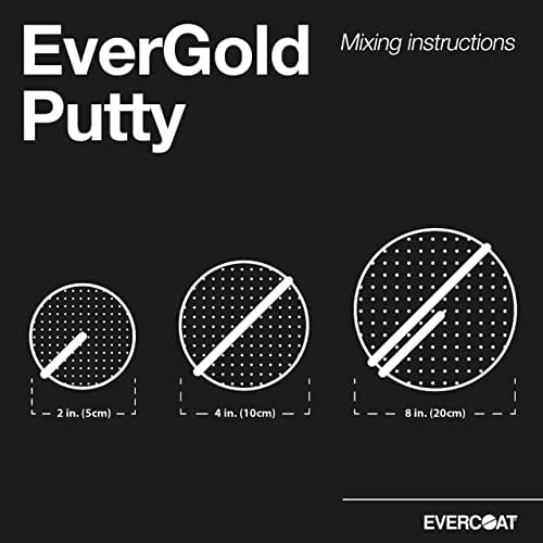Evercoat EverGold Finishing Putty for Fiberglass, Aluminum, Steel, Sanded Body Filler & More - 30 Fl Oz