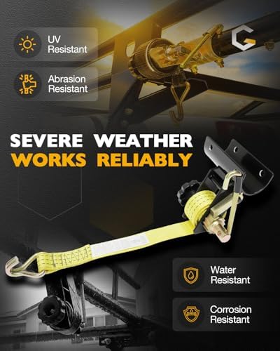 Ladder Rack Straps, Rack Ratchet Straps Truck/Lumber/Pipe/Roof Rack Straps