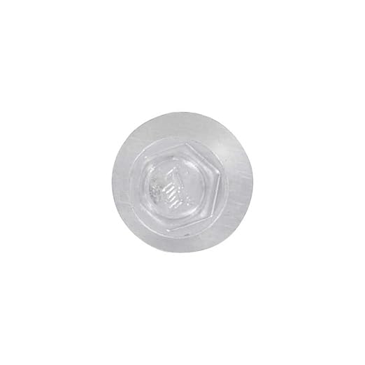 Fasteners Plus ST Fastening Kwikseal Woodbinder Metal to Wood #10 x 1-1/2" Alamo White Screws with EPDM Rubber Washer, 250-Count - Designed for Metal Roofing and Siding Panels