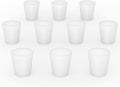 stonylab Silicon Rubber Stopper, White Tapered Lab Seal Silicon Stoppers Rubber Plugs (10-Pack, 4#)