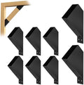 8Pcs 45 Degree Angle Brackets for Pergola Kits - Heavy-Duty Metal Gazebo Brackets & 2x4 Wood Connector, Universal DIY Pergola Bracket Kit with Lumber Compatibility