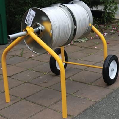 Rack-A-Tiers -The Big EZ Wire Dispensing Cart | Easy Assembly with 1" EMT or Conduit Bender, 300 lbs Rated, Up to 32" Dia. Wire/Rope Spools, Designed for MC, NM, and THHN, Cable Reel Caddy (55632)