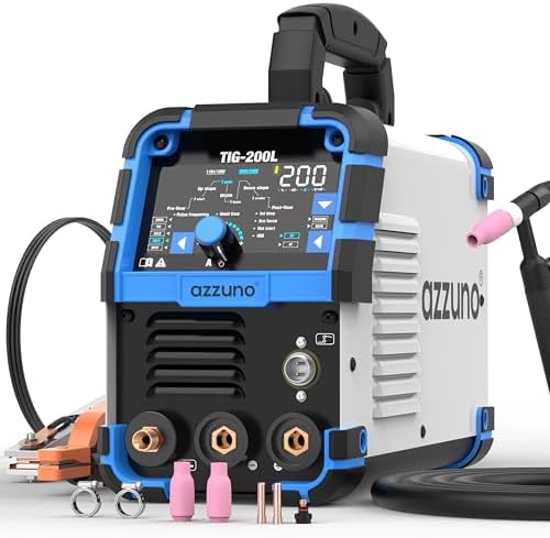 AZZUNO Cold TIG Welder With Pulse 200A, 5-in-1 TIG Welding Machine