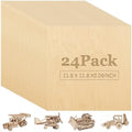 25 Pack 12 x 12 x 1/8 Inch Baltic Birch Plywood 3mm Baltic Wood Sheet, Birch Sheets for Cricut Maker, Architectural Models, Drawing Painting Wood Engraving Burning Laser