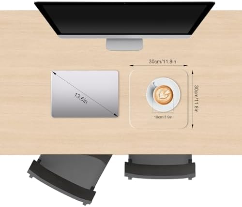 Clear Desk Mat, Non-Slip PVC Desk Protector Mat (11.8''*11.8'')