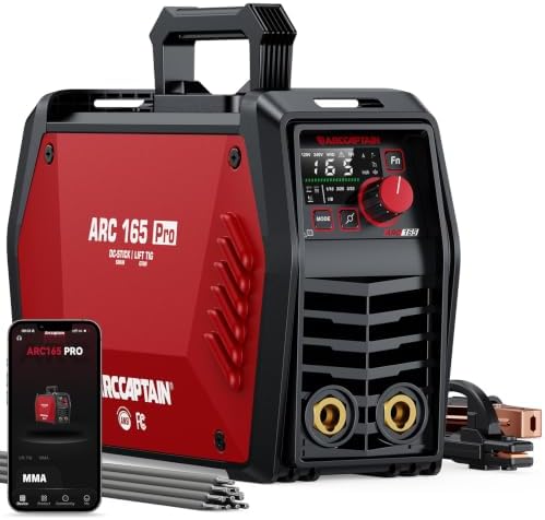 ARCCAPTAIN 165A Stick Welder, ARC/Lift TIG Welding Machine, 120V/240V