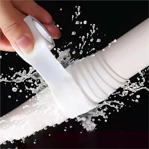 12 Roll 1 Inch X 10 FT Self-Fusing Silicone, Thickness 0.5mm Hose Repair Tape, Heavy Duty and Leak Proof Rubber Hose Tape, Pipe for Water(Red)
