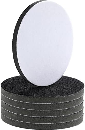 Boao 6 Pieces 6 Inch Interface Pads Hook and Loop Foam Sanding Pads