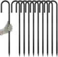 AAGUT Rebar Stakes 24 Inch J Hook, 1/2" Tent Stakes Heavy Duty for Carport