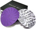 Serious Grit - 6-Inch P150 Grit Ceramic Multi-Hole Sanding Discs - 50 Pack