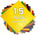 15Pk Colored Plywood 12x12x1/10in Wood for Laser Engraving