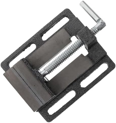 LIFKOME 3 Inch Cast Iron Drill Press Vise and Table Bench Clamp for Woodworking Milling and Drilling Machines, Small Workholding Device for Precision Clamping Random Color