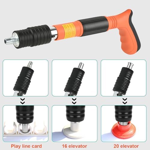 Concrete Nail Gun Kit with 110pcs Nails & Case, 5 Speed Adjustable
