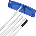 VEVOR Snow Roof Rake, 24 in PP Plastic Blade, 3.8-18.2 ft Adjustable Roof Snow Scraper with Wheels, Anti-Slip Handle Snows Removal Tool, Lightweight House Rooftop Rake for Leaves Debris Removal