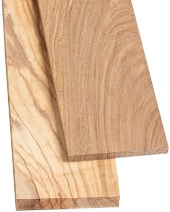 Olivewood Thin Stock Lumber 1/2" x 3" x 24" Pack of 2, Exotic Wood for Cutting Boards, Charcuterie, Panels - OLIVEWD12X3X24-2