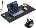 Mouse Pad with Wireless Charging, Foldable Phone Holder, Large Desk Mat