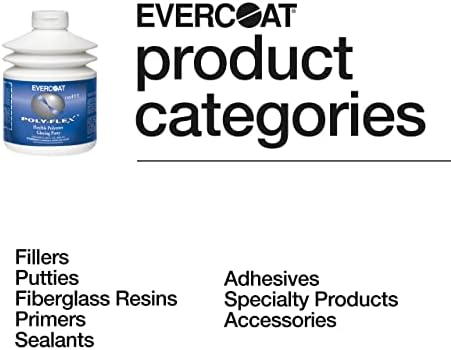 Evercoat Poly-Flex Flexible Polyester Glazing Putty for Spot Filling and Skim Coating - 30 Fl Oz