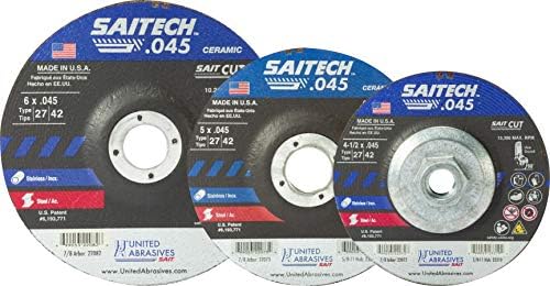 United Abrasives SAIT 22073 5x.045x7/8 SAITECH High Performance Cut-off Wheels, 50 pack