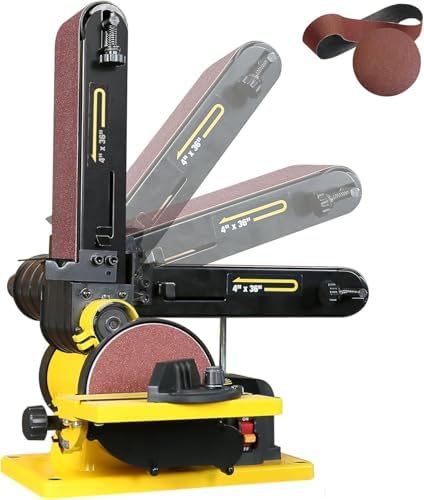 Woodskil 4.3A Belt Disc Sander Combo for Woodworking,4x36" Belt,6" Disc