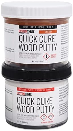 SYSTEMTHREE Quick Cure Putty, Cherry, 8-oz Kit