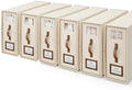6 Pack Bed Sheets Organizers And Storage,Sheets Set Folder Keeper with Handle,Foldable Bedding Storage Box For Linen Closet,Duvet Cover(Cal King Size-5.2 Gal,Beige)