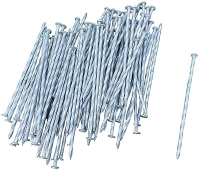 Sandbaggy 6 Inch Galvanized Landscape Edging Spikes, 6000 Pack 7 Gauge Steel Spiral Landscape Nails, Heavy Duty Garden Edging Stakes for Paver Edging, Artificial Turf and Landscape Fabric