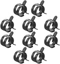 30pcs 0.87" ID Constant Tension Band Hose Clamps, 22mm Spring Band Type Action Hose Clamp Manganese Steel Fuel Line Clamp Low Pressure Air Clip Clamp for Fuel Hose Line Water Pipe Air Tube black